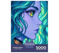 Jigsaw 1000 Pieces for Adults Pretty Girl Adult Jigsaw Brain Teaser Game Staycation Kill Time Help The Brain Exercise 38x26cm/1000pcs