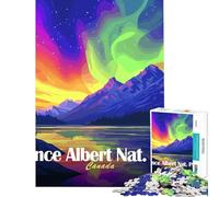Jigsaw 1000 Pieces for Adults Prince Albert National Park Illustration for Educational Game Challenge Toy Relaxing Games But Fun And Humorous Gifts Ideas (Size 38x26cm)