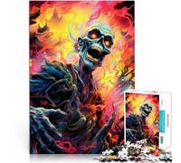 jigsaw 1000 pieces for adults pyschedelic ghoul Made of cardboard，for age 14+ Home Decoration game Toys learning educational Gift。size：26x38cm/10.24x14.96inch