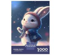 Jigsaw 1000 Pieces for Adults Rabbit Cute Jigsaw for Adults Relaxing Games Analysis And Logic Deal As Gifts for The Whole Family 38x26cm/1000pcs