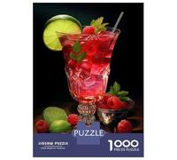 Jigsaw 1000 Pieces for Adults Raspberry Limeade Cocktail Recipe Jigsaw for Adults Relaxing Games Analysis And Logic Deal As Gifts for The Whole Family 38x26cm/1000pcs