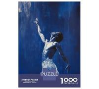 Jigsaw 1000 Pieces for Adults Reaching Higher - Ballet’s Passion And Grace Male Ballet Dancer Painting Jigsaw for Adults Relaxing Games Analysis And Logic Deal As Gifts for The Whole Family 70x50cm/1
