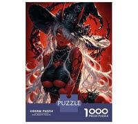 Jigsaw 1000 Pieces for Adults Red-Haired Witch Adult Jigsaw Brain Teaser Game Staycation Kill Time Help The Brain Exercise 52x38cm/1000pcs