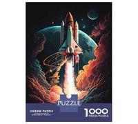 Jigsaw 1000 Pieces for Adults Rocket Take Off Adult Jigsaw Brain Teaser Game Staycation Kill Time Help The Brain Exercise 70x50cm/1000pcs