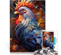 jigsaw 1000 pieces for adults roosters Brain Teaser Game 26x38cm for is ideal as a gift for the whole family for 14 year olds