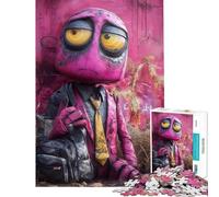 Jigsaw 1000 Pieces for Adults Sad Robot Sculpture Jigsaw Puzzle Family Games Staycation Kill Time Deal As Gifts for The Whole Family (Size 38x26cm)