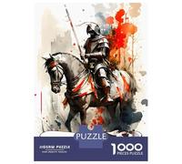 Jigsaw 1000 Pieces for Adults Saint George Adult Jigsaw Brain Teaser Game Staycation Kill Time Help The Brain Exercise 38x26cm/1000pcs