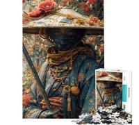 Jigsaw 1000 Pieces for Adults Samurai with A Sword Puzzles for Adults Brain Teaser Game Birthday Present Deal As Gifts for The Whole Family (Size 50x75cm)