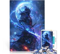 jigsaw 1000 pieces for adults Samurais Blue Fury Family Game Stress Reliever Difficult Challenge Suitable for desktop decoration 50x70cm