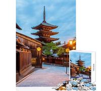 Jigsaw 1000 Pieces for Adults Sannen Zaka Kyoto Educational Toy Gift Birthday Fun Games with Matching Poster And Trivia Sheet Size 38x26cm