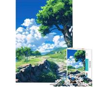 Jigsaw 1000 Pieces for Adults Seaside Trail Puzzles for Adults Toy Wall Decor Difficult Challenge Deal As Gifts for The Whole Family (Size 38x52cm)