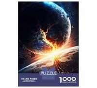 Jigsaw 1000 Pieces for Adults Shattered Solar System Adult Jigsaw Brain Teaser Game Staycation Kill Time Help The Brain Exercise 70x50cm/1000pcs