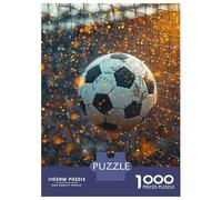Jigsaw 1000 Pieces for Adults Soccer Ball in Net Jigsaw for Adults Relax Games Difficult Hard Deal As Gifts for The Whole Family 70x50cm/1000pcs