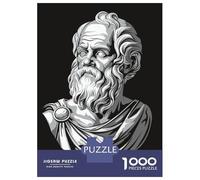 Jigsaw 1000 Pieces for Adults Socrates Philosopher Bust Jigsaw for Adults Relaxing Games Analysis And Logic Deal As Gifts for The Whole Family 70x50cm/1000pcs