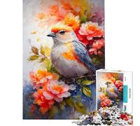 Jigsaw 1000 Pieces for Adults Songbird Symphony Puzzles for Adults Toy Wall Decor Difficult Challenge Deal As Gifts for The Whole Family (Size 50x75cm)
