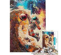 Jigsaw 1000 Pieces for Adults Space Dunk Jigsaw Puzzles for Teenagers Staycation Kill Time Wishlist with Santa Claus Unique Birthday And Gifts (Size 50x75cm)