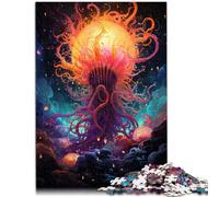 jigsaw 1000 pieces for adults space octopus painting Interesting Stress Reduction Jigsaw Puzzles 26x38cm deal as gifts for the whole family