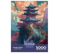 Jigsaw 1000 Pieces for Adults Spiritual Castle Adult Jigsaw Brain Teaser Game Staycation Kill Time Help The Brain Exercise 38x26cm/1000pcs