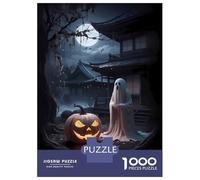 Jigsaw 1000 Pieces for Adults Spooky Japanese Halloween Jigsaw for Adults Relax Games Difficult Hard Deal As Gifts for The Whole Family 70x50cm/1000pcs