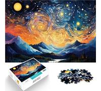 jigsaw 1000 pieces for adults Starry Night Sky Made of cardboard,for and from 14 years and over Educational Game Challenge Toy Christmas game Gifts 。size:26x38cm/10.24x14.96inch