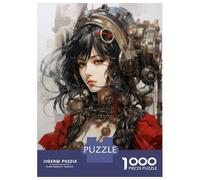 Jigsaw 1000 Pieces for Adults Steampunk Woman Art Print Jigsaw for Adults Relaxing Games Analysis And Logic Deal As Gifts for The Whole Family 52x38cm/1000pcs