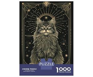 Jigsaw 1000 Pieces for Adults Stellar Cat Jigsaw for Adults Relax Games Difficult Hard Deal As Gifts for The Whole Family 70x50cm/1000pcs