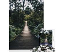Jigsaw 1000 Pieces for Adults Stream Through The Woods Brain Teaser Game Wall Art Home Decoration Toys Enhance Love between Couples (38X26CM)