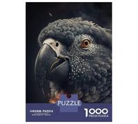 Jigsaw 1000 Pieces for Adults The African Grey Adult Jigsaw Brain Teaser Game Staycation Kill Time Help The Brain Exercise 52x38cm/1000pcs