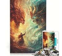 Jigsaw 1000 Pieces for Adults The Eternal War of Elements Toy Wall Decor Parent-child Interaction for Is Ideal As A Gift 38x52cm