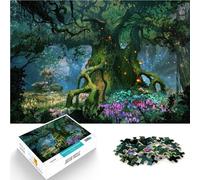 jigsaw 1000 pieces for adults The Feywyrd forest Made of wood，for age 14 years and over Intellectual decompression educational toy Christmas Birthday Gifts 。size：50x75cm/14.96x20.47inch