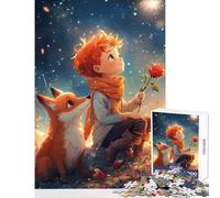 Jigsaw 1000 Pieces for Adults The Little Prince And The Fox Educational Toy Gift Birthday Fun Games with Matching Poster And Trivia Sheet Size 38x26cm