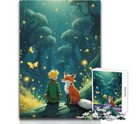 Jigsaw 1000 Pieces for Adults The Little Prince Fox Relaxing Peaceful Indoor Fun Accurate Piece Cutting Play Toy Size 50x75cm