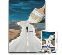 Jigsaw 1000 Pieces for Adults The Path Ahead Relaxing Peaceful Indoor Fun Accurate Piece Cutting Play Toy Size 38x52cm