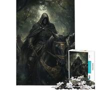 Jigsaw 1000 Pieces for Adults The Riders of Darkness Educational Challenge Difficult Hard Relax Games Suitable for Ages 14 And Up (38x26cm)