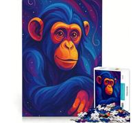 Jigsaw 1000 Pieces for Adults The Stellar Chimpanzee Brain Teaser Game Interesting Stress Reduction Improving Love between Couples 38x52cm