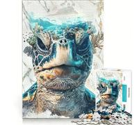 Jigsaw 1000 Pieces for Adults The Turtle's World Brain Teaser Game Interesting Stress Reduction Improving Love between Couples 38x52cm