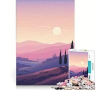 Jigsaw 1000 Pieces for Adults The Vintage Tuscany Trip Brain Teaser Game Interesting Stress Reduction Improving Love between Couples 38x26cm
