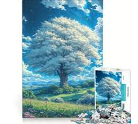 Jigsaw 1000 Pieces for Adults The White Oak Tree Valley Brain Teaser Game Interesting Stress Reduction Improving Love between Couples 50x75cm