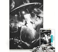 Jigsaw 1000 Pieces for Adults They Are Here Toy Wall Decor Parent-child Interaction for Is Ideal As A Gift 38x52cm