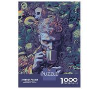 Jigsaw 1000 Pieces for Adults Thoughts Adult Jigsaw Brain Teaser Game Staycation Kill Time Help The Brain Exercise 52x38cm/1000pcs