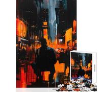 Jigsaw 1000 Pieces for Adults Thoughts in Glow Educational Toy Gift Birthday Fun Games with Matching Poster And Trivia Sheet Size 38x52cm