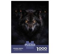 Jigsaw 1000 Pieces for Adults Three Wolves with Glowing Eyes Puzzle for Adults Anti-Stress Toys Difficult Challenge Unique Birthday And Gifts 70x50cm/1000pcs