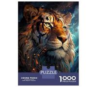Jigsaw 1000 Pieces for Adults Tiger Wall Art Print-9 Jigsaw for Adults Relaxing Games Analysis And Logic Deal As Gifts for The Whole Family 38x26cm/1000pcs
