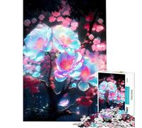 Jigsaw 1000 Pieces for Adults Translucid Plum Blossom Help The Brain Exercise Perfect Decoration Brain Teaser Game Suitable for Ages 14 And Up (50x75cm)