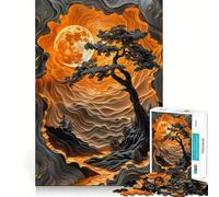 Jigsaw 1000 Pieces for Adults Tree of Harmony Neat Fit Decor Focus Building Toy Peace Game Play Birthday Decor Gift (50x75cm)