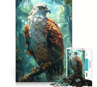 Jigsaw 1000 Pieces for Adults Tropical Rain Forest Eagle Neat Fit Decor Focus Building Toy Peace Game Play Birthday Decor Gift (50x75cm)