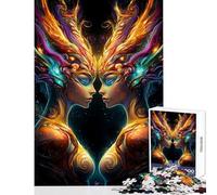 Jigsaw 1000 Pieces for Adults Twin Goddesses of Light Relaxing Games Tough Challenge Home Decoration Toys for Birthday, Chrismas (38x26cm)