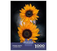 Jigsaw 1000 Pieces for Adults Two Sunflowers Adult Jigsaw Brain Teaser Game Staycation Kill Time Help The Brain Exercise 38x26cm/1000pcs