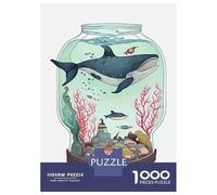 Jigsaw 1000 Pieces for Adults Undersea Bottle Aquarium Jigsaw for Adults Anti-Stress Toys Precision Cutting Unique Birthday And Gifts 52x38cm/1000pcs
