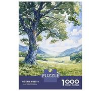 Jigsaw 1000 Pieces for Adults Verdant Valley Path Adult Jigsaw Brain Teaser Game Staycation Kill Time Help The Brain Exercise 70x50cm/1000pcs